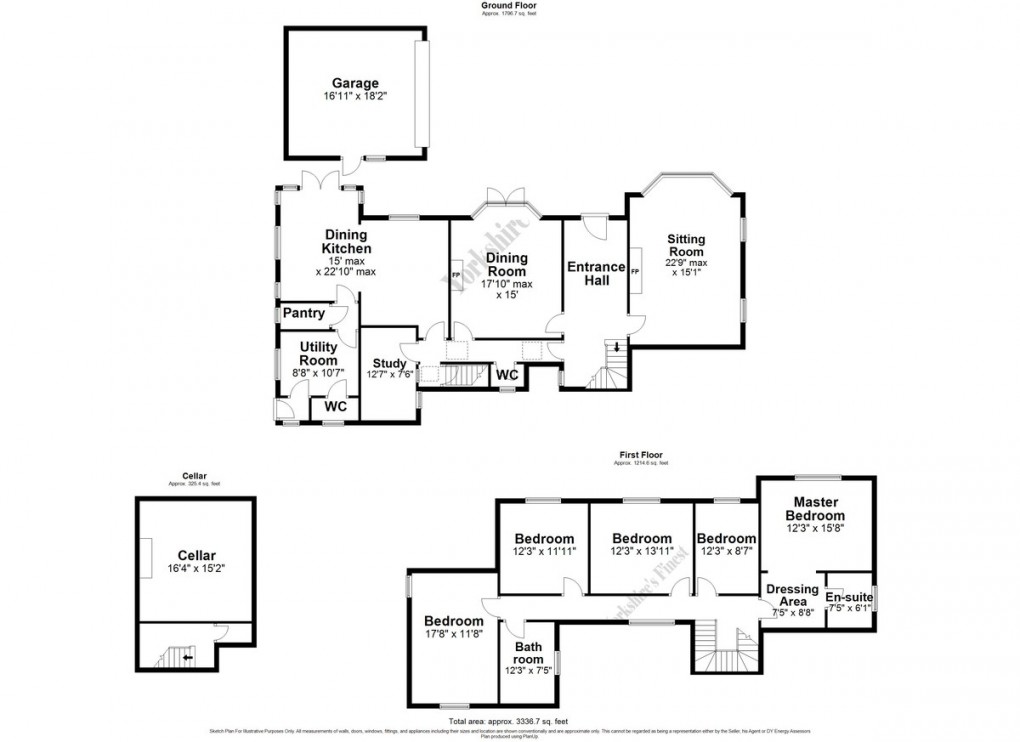 Floorplan for Crowlees Road, Mirfield