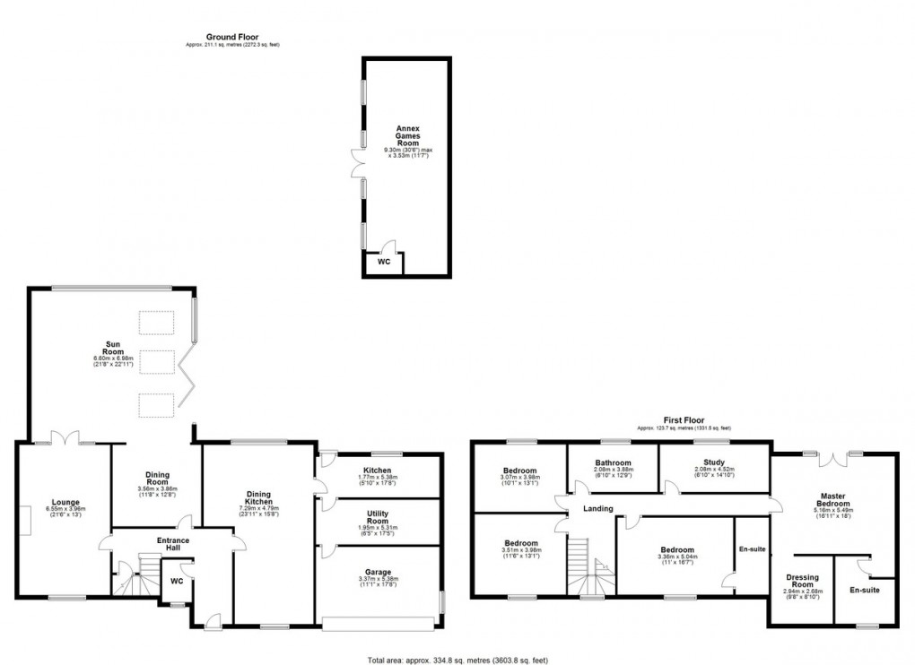 Floorplan for Far Common Road, Mirfield