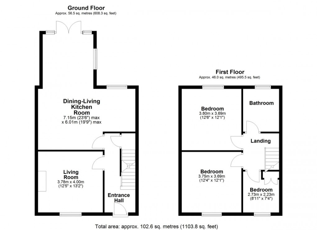 Floorplan for Waterloo Road, Huddersfield