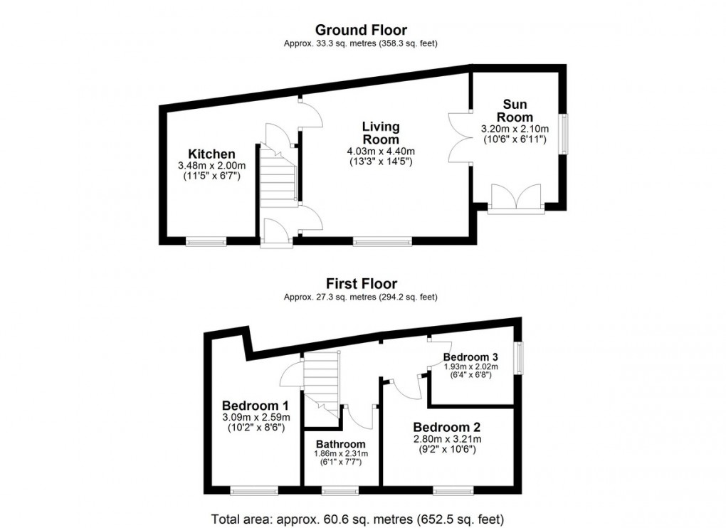 Floorplan for William Street, Crosland Moor, Huddersfield