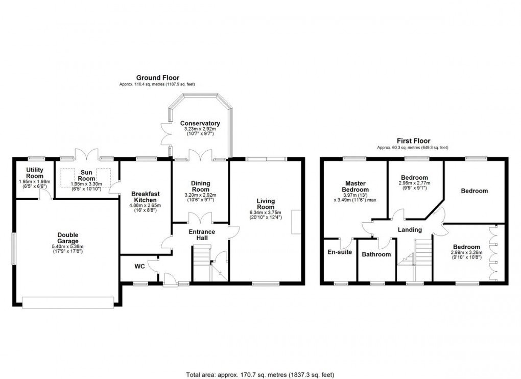 Floorplan for Sunways, Mirfield