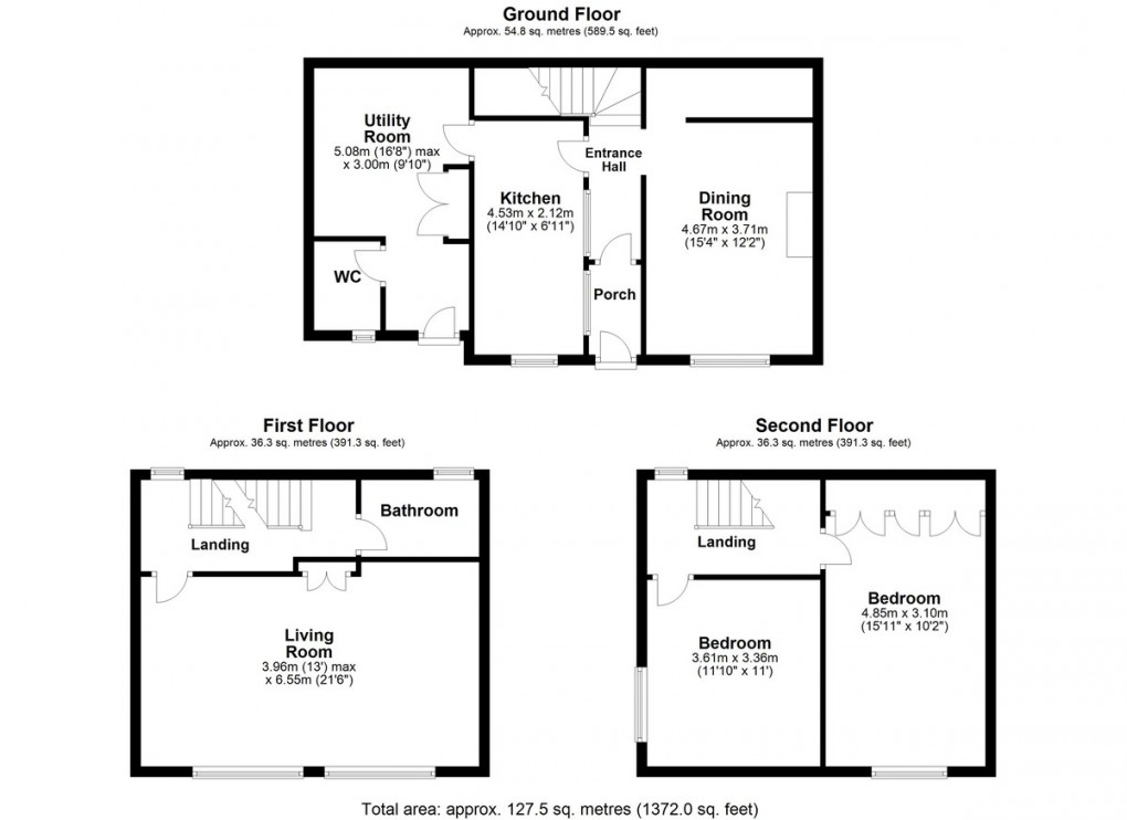 Floorplan for Shelley, Huddersfield