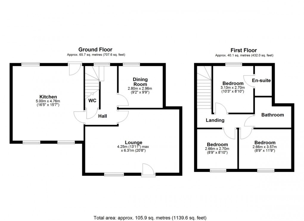 Floorplan for Haigh Lane, Hoylandswaine