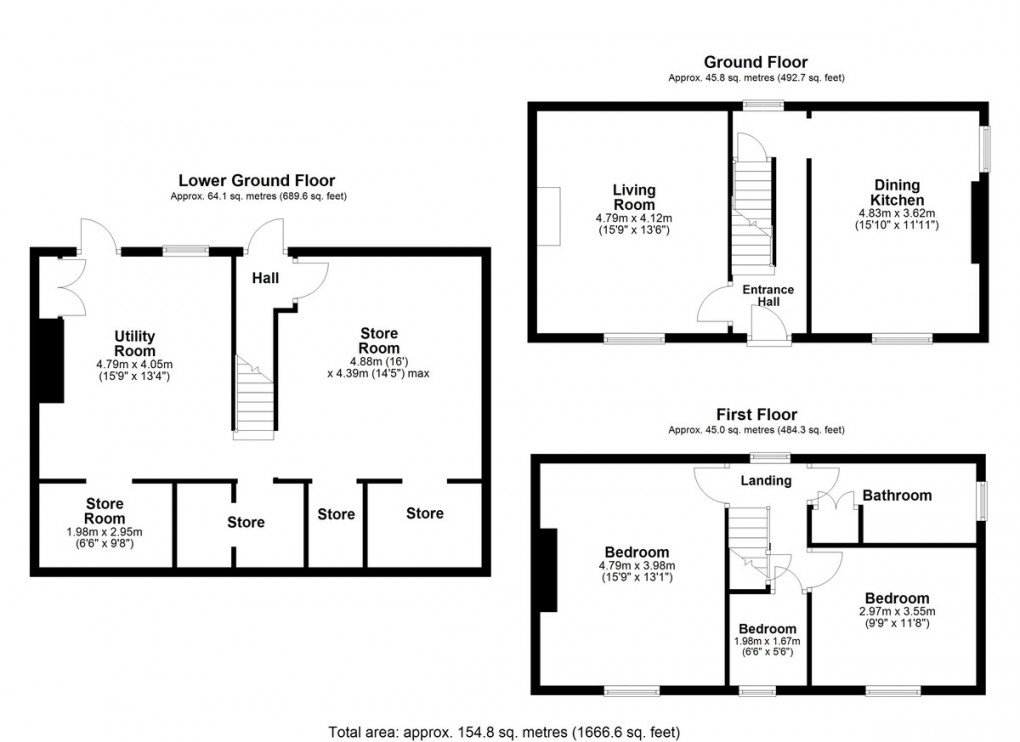 Floorplan for Milnsbridge, Huddersfield