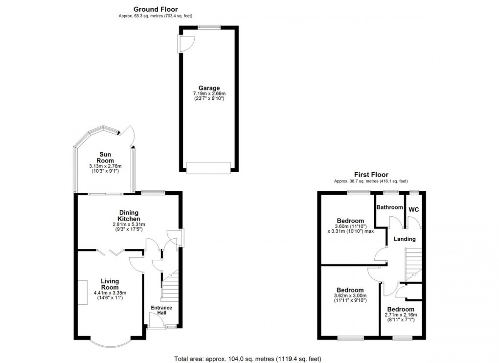 Floorplan for Stead Lane, Huddersfield