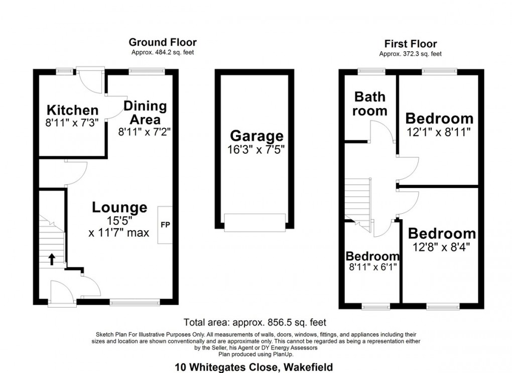 Floorplan for Whitegates Close, Wrenthorpe, Wakefield