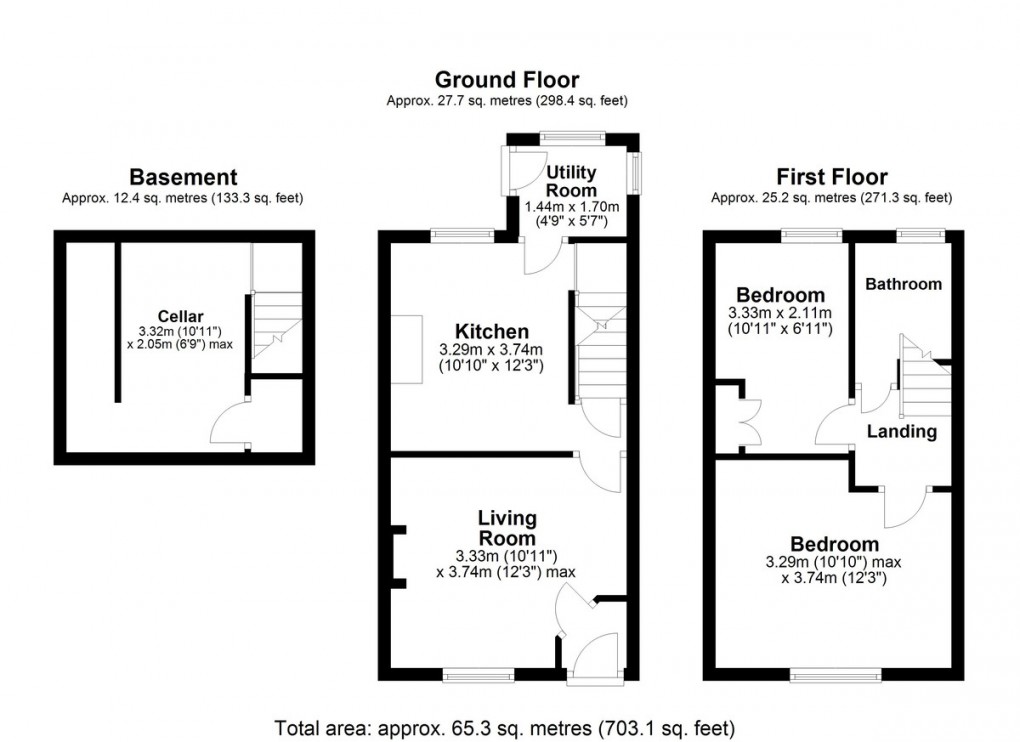 Floorplan for Sunningdale Road, Huddersfield