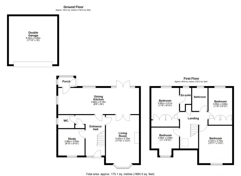 Floorplan for Dukewood Road, Clayton West, Huddersfield