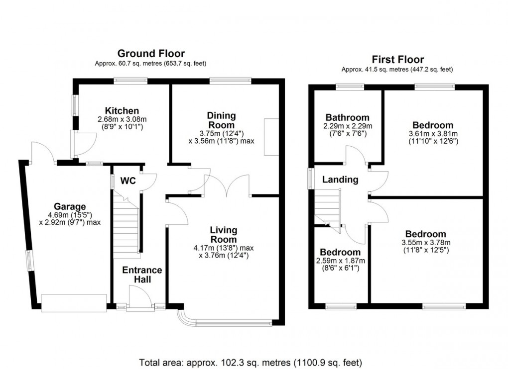 Floorplan for Woodhouse Lane, Brighouse